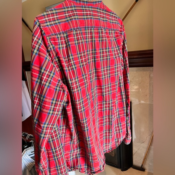 Vintage Abercrombie and Fitch Men’s medium plaid dress shirt - Picture 2 of 5
